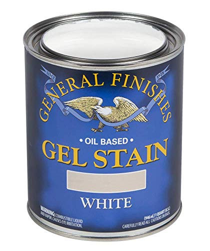 General Finishes Oil Base Gel Stain, 1 Quart, White