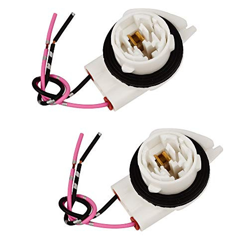 HUIQIAODS 3156 T25 Pre-Wired Harness Sockets For Repair, Replacement, Install LED Bulbs Compatible With Turn Signal Lights, DRL Lamps or Brake/Tail Lights