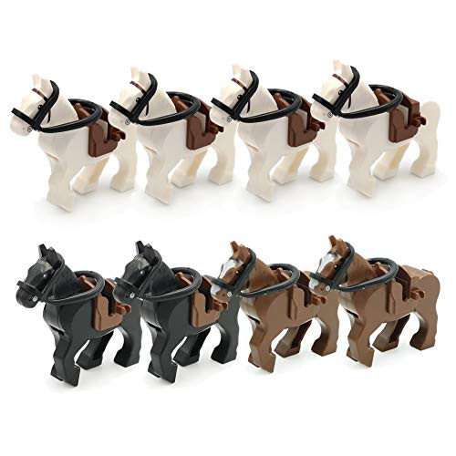 SPRITE WORLD Action War Horse Building Blocks Toy 8pcs/Set Animals for Battleground Zoon Farm Model Educational Toys Compatible Major Block SPRITE WORLD Action War Horse Building Blocks Toy 8pcs/Set Animals for Battleground Zoon Farm Model Educational Toys Compatible Major Block
