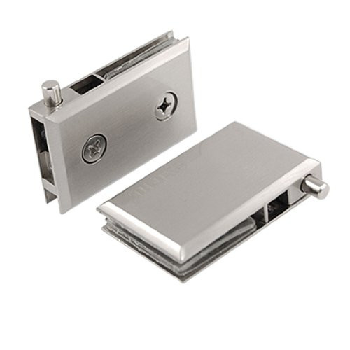 Uxcell Hardware Cabinet Glass Door Stainless Steel Clamps Clips (2 Piece)