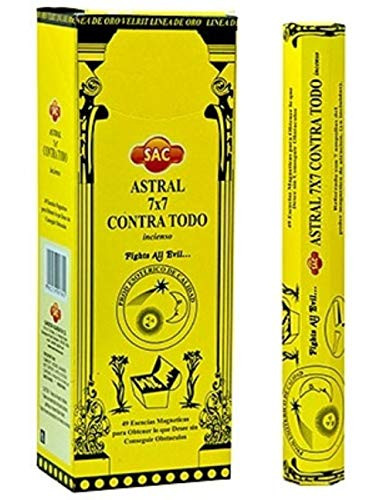 Sac Astral 7x7 Contra Todo Incense - 6 Packs, 20 Sticks per Pack
