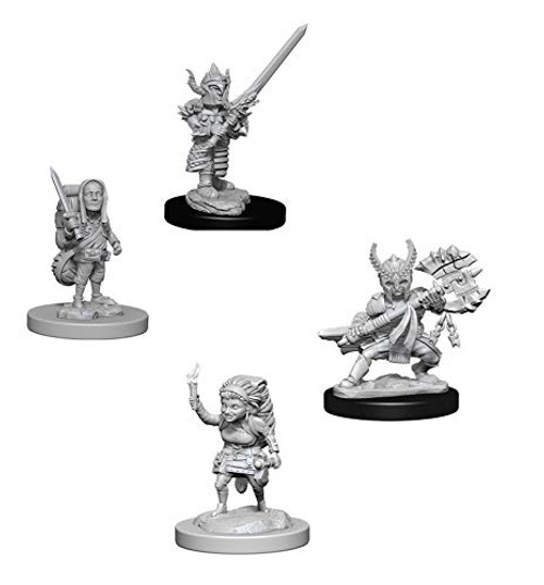 Dungeons & Dragons Nolzur's Marvelous Unpainted Miniatures Bundle: Halfling Male Fighter & Halfling Female Fighter