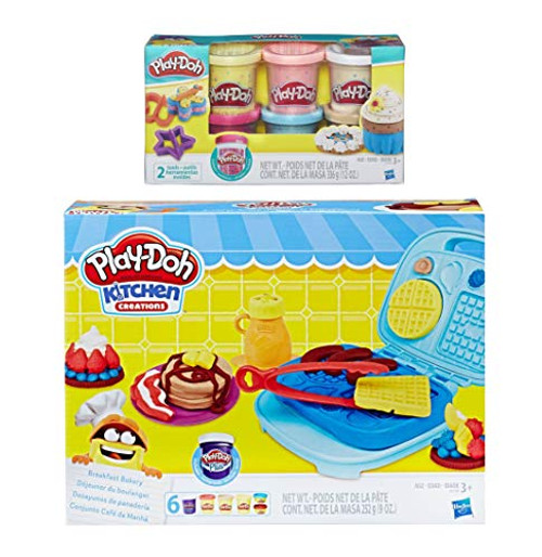 Play Doh Kitchen Creation Breakfast Bakery + Play-Doh Confetti Compound Bundle Play Doh Kitchen Creation Breakfast Bakery + Play-Doh Confetti Compound Bundle
