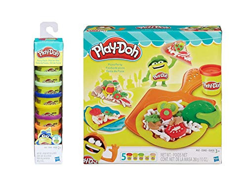 PD Play-Doh Pizza Party + Play-Doh Party Pack Bundle
