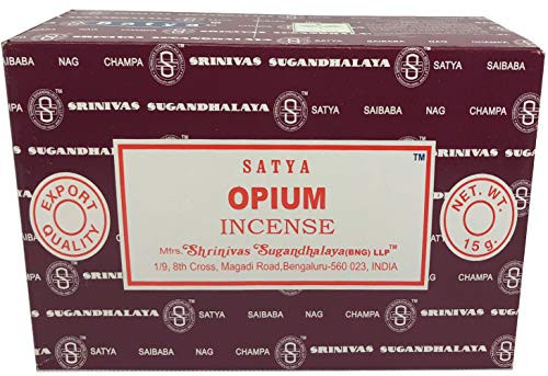 Satya Sai Baba Nag Champa - Opium Incense Sticks Box - Pack of 12 (15 Gram) Satya Sai Baba Nag Champa - Opium Incense Sticks Box - Pack of 12 (15 Gram)