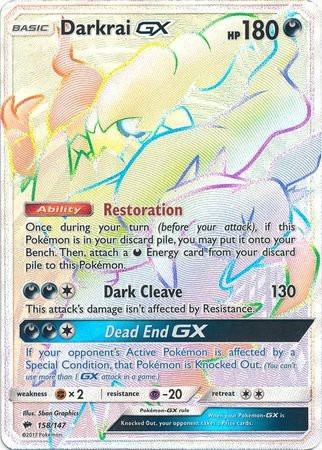 Darkrai-GX - 158/147 - Secret Rare