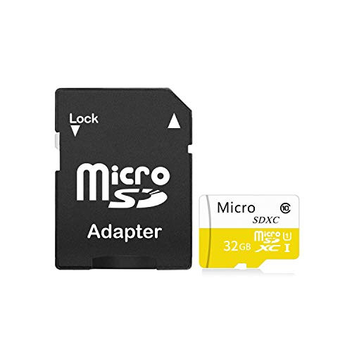 32GB Micro SD Card Micro SD/HC Class 10 High Speed Memory Card for Phone,with Adapter-Tablet and Pcs (32GB)