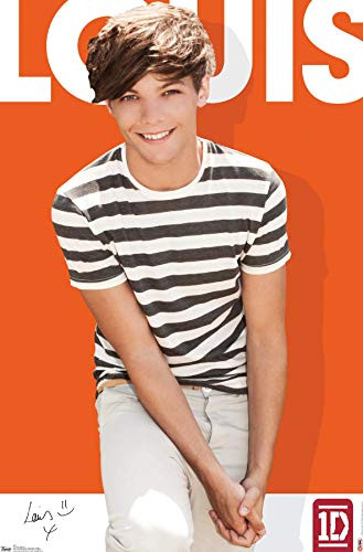 Trends International One Direction - Louis Tomlinson, 14.725" x 22.375", Premium Unframed