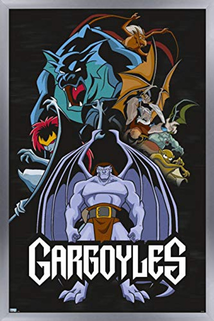 Trends International Disney Gargoyles - Group Wall Poster, 14.725" x 22.375", Silver Framed Version Trends International Disney Gargoyles - Group Wall Poster, 14.725" x 22.375", Silver Framed Version