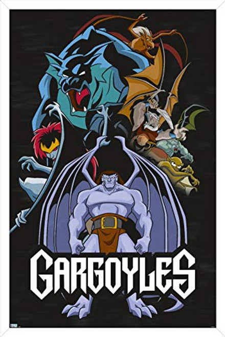 Trends International Disney Gargoyles - Group Wall Poster, 14.725" x 22.375", White Framed Version Trends International Disney Gargoyles - Group Wall Poster, 14.725" x 22.375", White Framed Version