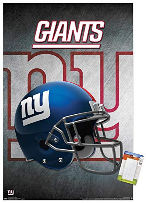 Trends International Poster Mount NFL New York Giants - Helmet, 14.725" x 22.375", Premium Poster & Mount Bundle Trends International Poster Mount NFL New York Giants - Helmet, 14.725" x 22.375", Premium Poster & Mount Bundle