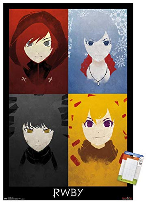 Trends International Poster Mount RWBY - Quad, 14.725" x 22.375", Premium Poster & Mount Bundle Trends International Poster Mount RWBY - Quad, 14.725" x 22.375", Premium Poster & Mount Bundle