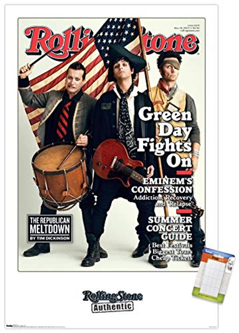 Trends International Poster Mount Rolling Stone Magazine - Green Day 09, 14.725" x 22.375", Premium Poster & Mount Bundle Trends International Poster Mount Rolling Stone Magazine - Green Day 09, 14.725" x 22.375", Premium Poster & Mount Bundle