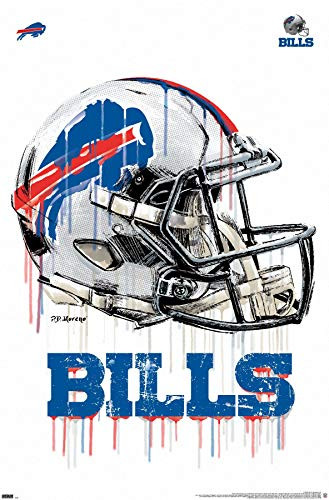 Trends International NFL Buffalo Bills - Drip Helmet 20 Wall Poster, 14.725" x 22.375", Premium Unframed