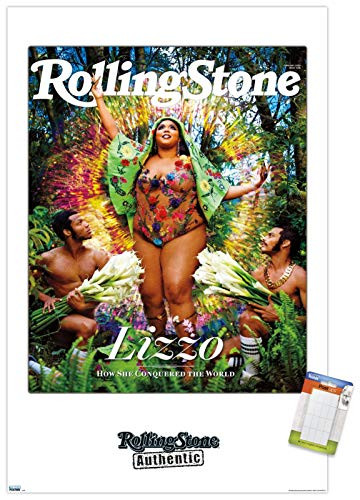 Trends International Cover Poster Mount Rolling Stone Magazine - Lizzo 20, 14.725" x 22.375", Premium Poster & Mount Bundle