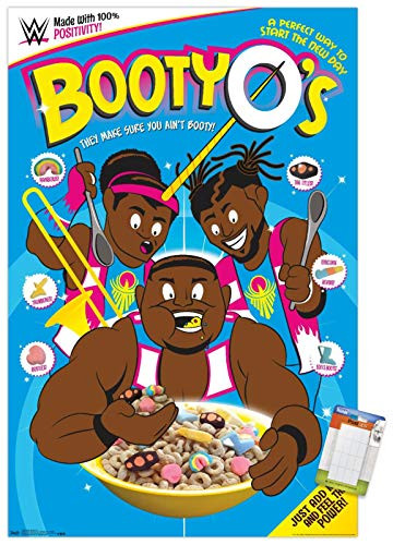 Trends International Poster Mount WWE - Booty O's, 22.375" x 34", Premium Poster & Mount Bundle