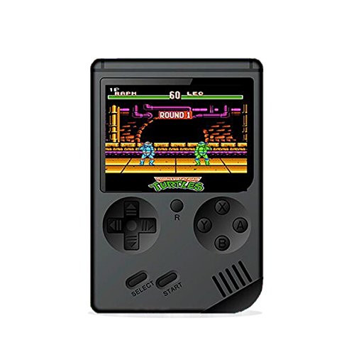 Smart-US Christmas, New Year, Birthday Presents Handheld Game Console 3 Inch Screen 168 Games Retro FC TV Output Game Player Classic Game Console (Black)