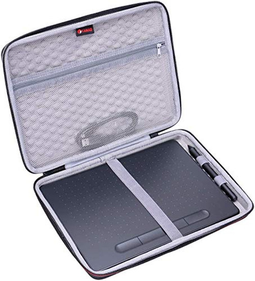 XANAD Hard Carrying Case for Wacom Intuos Wireless Graphics Drawing Tablet 10.4" X 7.8", (CTL6100WLK0), Storage Travel Carrying Protective Bag (Grey)
