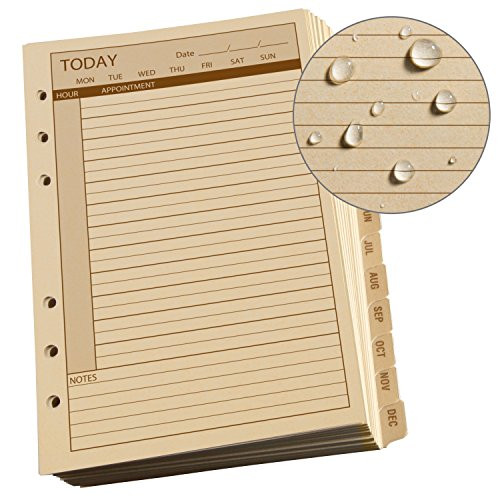 Rite in the Rain Weatherproof Daily Calendar Set, 5" x 7", Tan Sheets, 365 Days (No. 9260D)