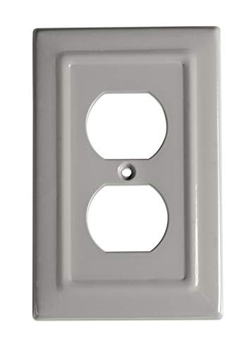 Monarch Abode 19262 Architectural Dove Gray Single Duplex Wall Switch Plate