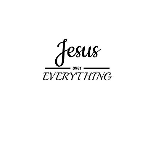 Jesus Over Everything NOK Decal Vinyl Sticker |Cars Trucks Vans Walls Laptop|Black|5.5 x 3.7 in|NOK1021 Jesus Over Everything NOK Decal Vinyl Sticker |Cars Trucks Vans Walls Laptop|Black|5.5 x 3.7 in|NOK1021