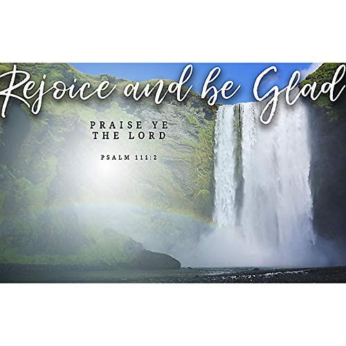 Postcards - Attendance - Inspirational Rejoice and be Glad - KJV Scripture - (Pkg. of 25)