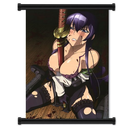 Anime Wall Scrolls 1 X High School The Dead Anime Fabric Wall Scroll Poster (16 x 23) Inches