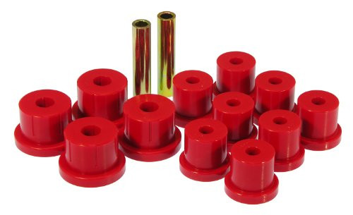 Prothane 7-1010 Red Rear Mono Leaf Spring Eye and Shackle Bushing Kit
