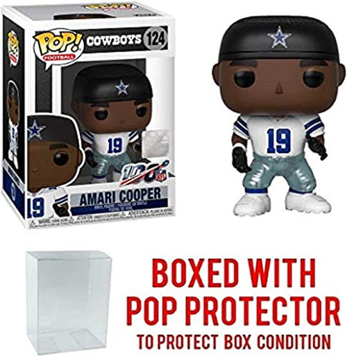 Amari Cooper Dallas Cowboys Home Jersey POP Vinyl Figure Bundled with EcoTEK Pop Shield Protector Amari Cooper Dallas Cowboys Home Jersey POP Vinyl Figure Bundled with EcoTEK Pop Shield Protector
