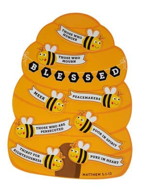 VBS Sunday School Kids' Beatitudes Beehive Scene Foam Craft Kit - 54 Piece - Makes 6