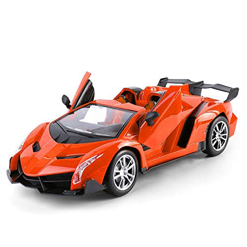Super Car Orange Lamborghini Veneno Battery Operated Remote Control Car Kids Favorite Toy -1/14 Scale RC Super Car Orange Lamborghini Veneno Battery Operated Remote Control Car Kids Favorite Toy -1/14 Scale RC