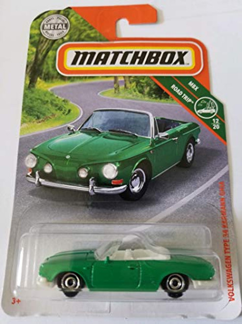 Matchbox 2019 MBX Road Trip 12/20 - Volkswagen Type 34 Karmann GHIA (Green) Matchbox 2019 MBX Road Trip 12/20 - Volkswagen Type 34 Karmann GHIA (Green)