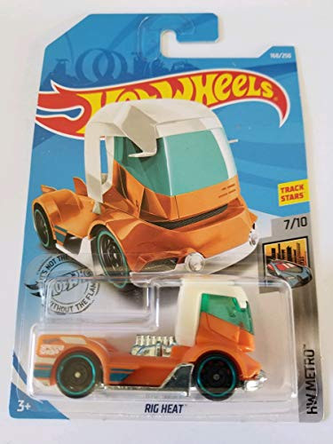 Hot Wheels 2019 Hw Metro Rig Heat, 168/250 Orange