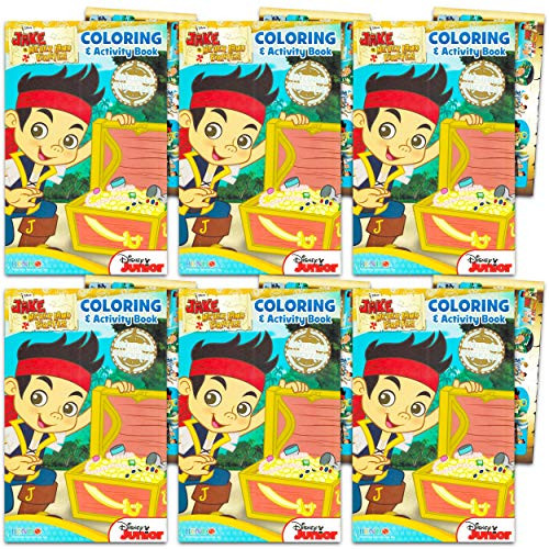 Jake and The Neverland Pirates Party Favors Pack - 6 Coloring Books and 8 Sticker Sheets (Party Supplies)