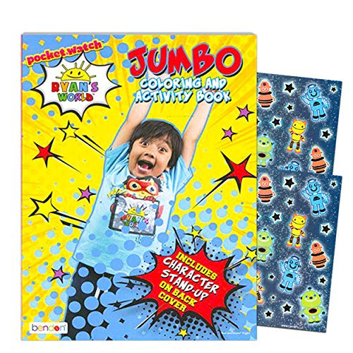 Ryan's World Coloring and Activity Book Bundle - Ryan's World Coloring Book with Bonus Stickers (Ryan's World Party Supplies)