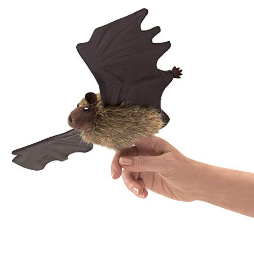 Folkmanis 3127 Little Brown Bat Finger Puppet, One Size
