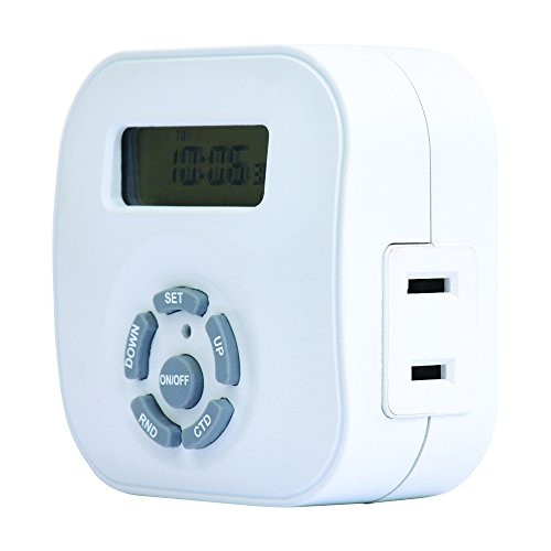 Westek TE1604WHB Weekly Digital Round Timer, Single Outlet, White