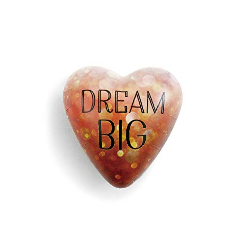 DEMDACO Dream Big Gold Tone City Twinkle Lights 2 x 1.5 Inch Resin Stone Art Hearts Pocket Prayer Collectible Token