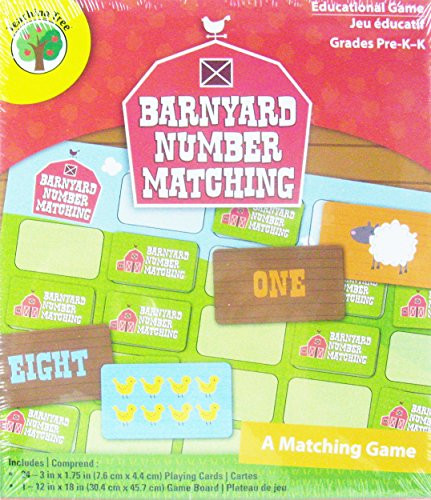 Teaching Tree Barnyard Number Matching Educational Game - Grades Pre-K - K