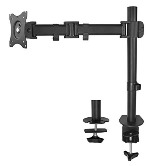 VIVO Single Monitor Desk Mount, Fully Adjustable Articulating Stand for 1 LCD Screen up to 32 inches (STAND-V001M)