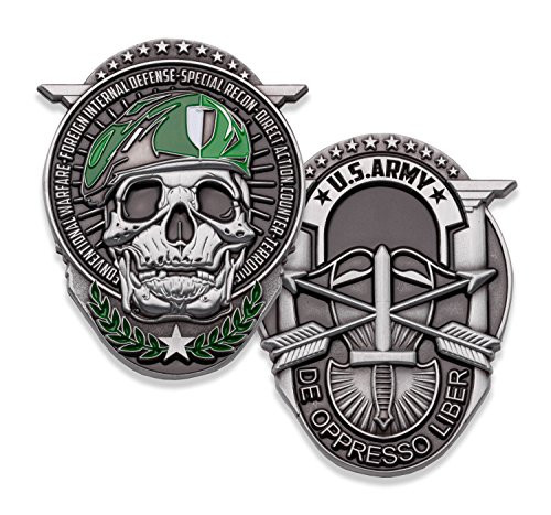 U.S. Army Special Forces Challenge Coin! Amazing Army Special Ops Military Challenge Coin, Designed by Military Veterans & Officially Licensed Military Coin! U.S. Army Special Forces Challenge Coin! Amazing Army Special Ops Military Challenge Coin, Designed by Military Veterans & Officially Licensed Military Coin!
