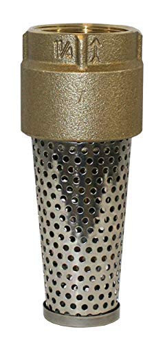 Merrill MFG FVNL125 1-1/4" No-Lead Brass Foot Valve 710 Series, 1.25" Female Connection
