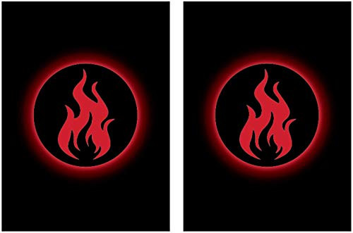 100 Legion Supplies Absolute Iconic Red Fire Deck Protector Sleeves
