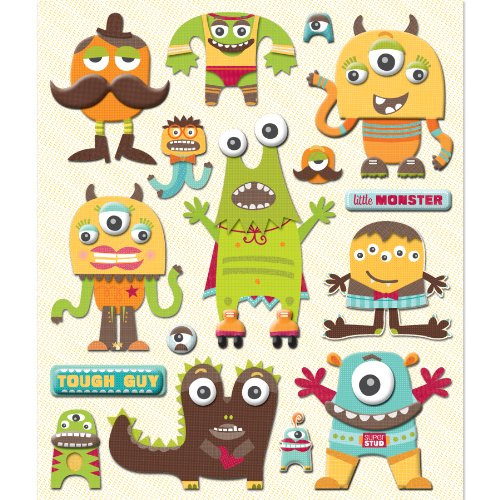 K&Company Monsters Sticker Medley