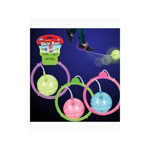 Toysmith Flashing Skip Ball, Assorted Colors (2-Pack)