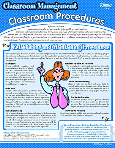 Kagan Cooperative Learning Smart Card: Classroom Procedures Classroom Management Smartcard (TCP)