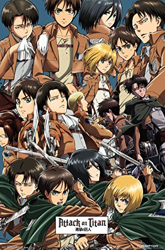 Trends International Attack On Titan Collage Wall Poster 22.375" x 34"