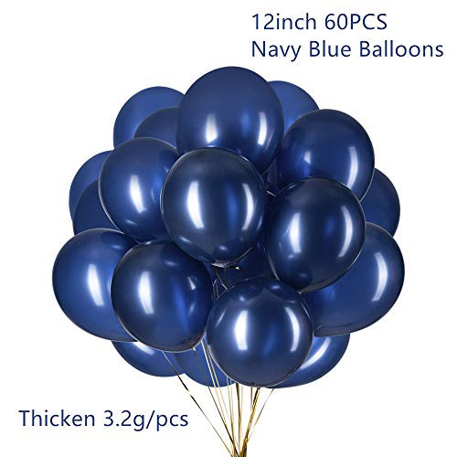 Tim&Lin 12 inch Navy Blue Balloons Quality Blue Balloons Navy Balloons Premium Latex Balloons Helium Balloons Party Decoration Supplies Balloons, Pack of 60 (3.2g/pcs) Tim&Lin 12 inch Navy Blue Balloons Quality Blue Balloons Navy Balloons Premium Latex Balloons Helium Balloons Party Decoration Supplies Balloons, Pack of 60 (3.2g/pcs)