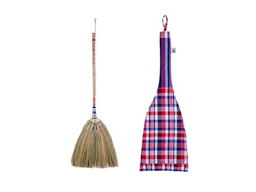 SN SKENNOVA - 40 inch Tall of Asian Straw Soft Broom Thai Natural Grass Broom Handmade with Bamboo Stick Handle SN SKENNOVA - 40 inch Tall of Asian Straw Soft Broom Thai Natural Grass Broom Handmade with Bamboo Stick Handle