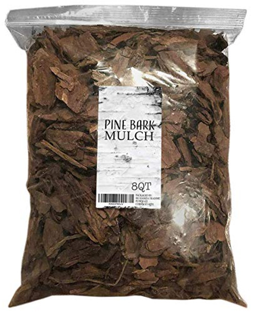 Pine Bark Mulch, 100% Natural Pine Bark Mulch, House Plant Cover Mulch, Potting Media, and More (8qt) Pine Bark Mulch, 100% Natural Pine Bark Mulch, House Plant Cover Mulch, Potting Media, and More (8qt)